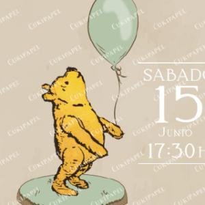 Invitación digital Osito Pooh