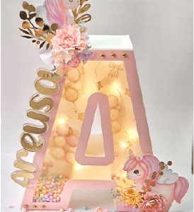 Letra 3D Unicornio personalizada
