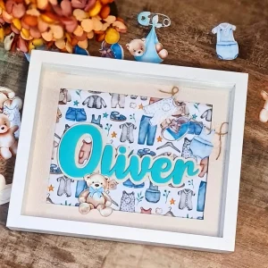 cuadro decorativo naciemiento bebé